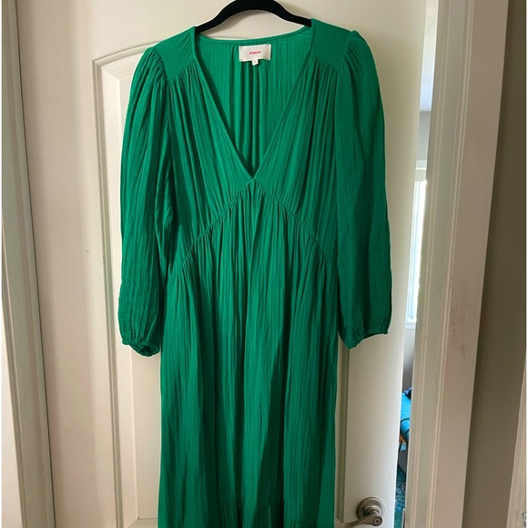 XiRENA Dresses Xirena Midi Dress Emerald Green Size Medium Worn